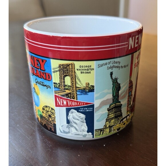 Cavallini & Co., Vintage New York Sites Ceramic Coffee Mug, 14 oz - Picture 2 of 7